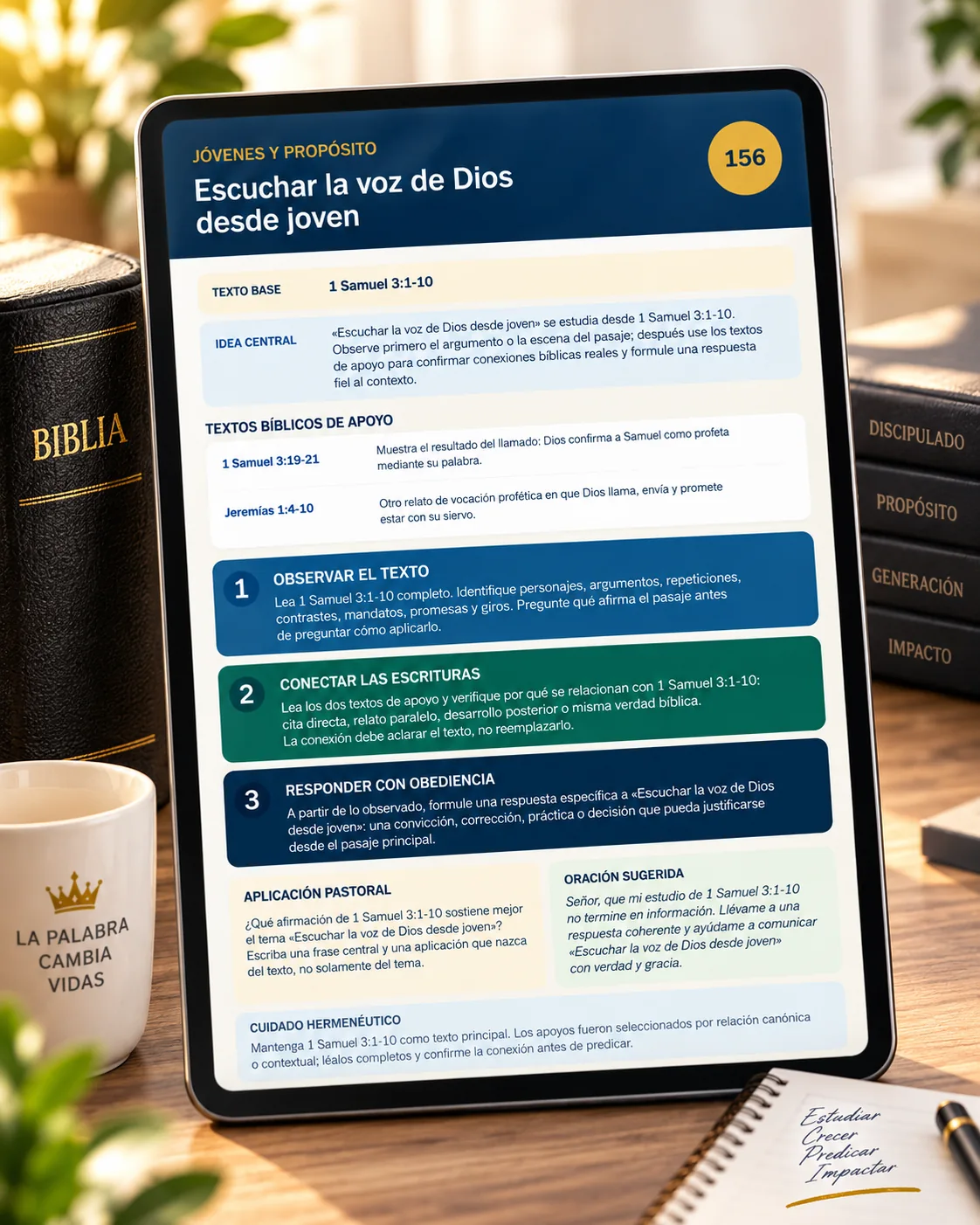 Bosquejo para jóvenes: Escuchar la voz de Dios desde joven